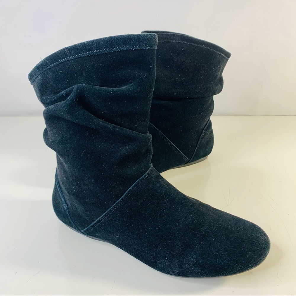 Nine West Maxil Suede Leather Ankle Boots Flats
